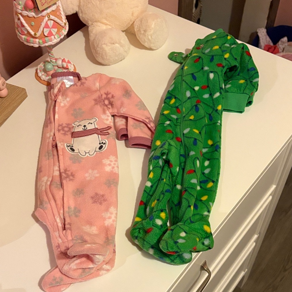 Pink and Green Kids One Piece Set